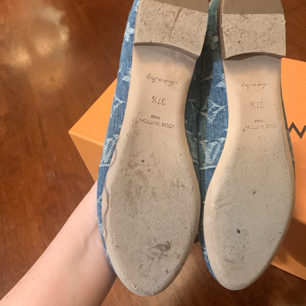 Absolutely stunning limited edition authentic Louis Vuitton denim shoes 37.5 - Picture 17 of 17
